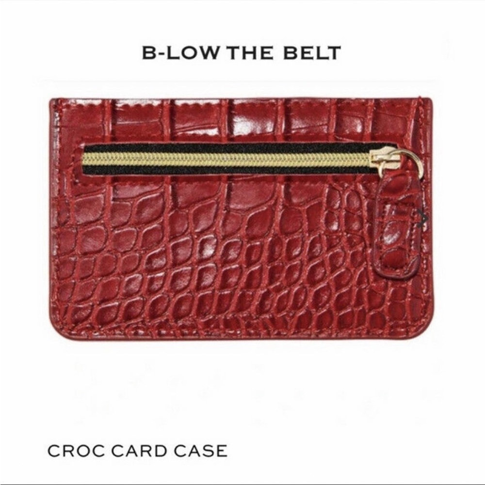 🎁GIFTED🎁 Red Croc Card Holder - Picture 1 of 2
